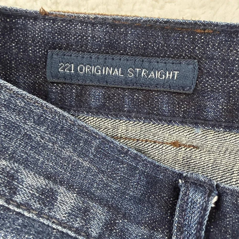Lucky Brand 221 Original Straight Jeans‎ Mens 30x28 Dark Wash Stretch Denim
